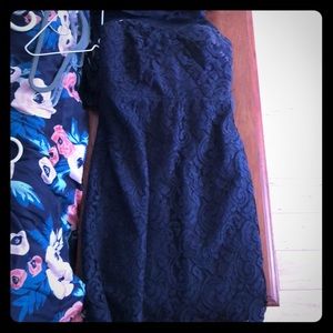 J Crew navy knee length dress